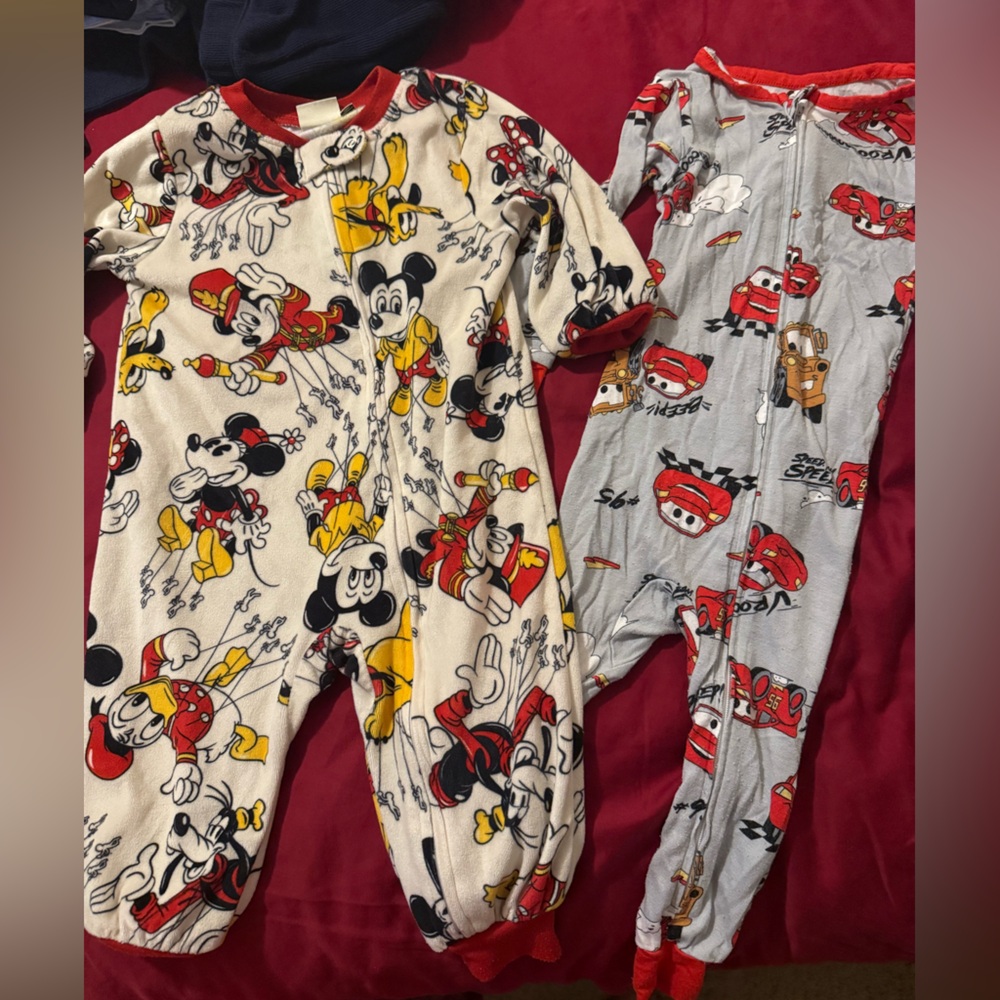 Disney Mickey and Cars Kids Pajama Set - 18M